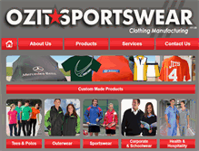 Tablet Screenshot of ozitsportswear.com.au